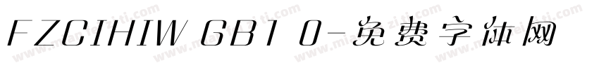 FZCIHIW GB1 0字体转换